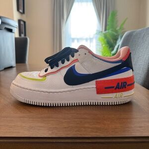 Nike Air Force 1 Low Shadow White Multi size 9
